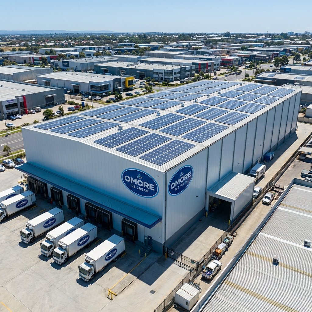 100 kW on-grid solar installation at Omore Distribution