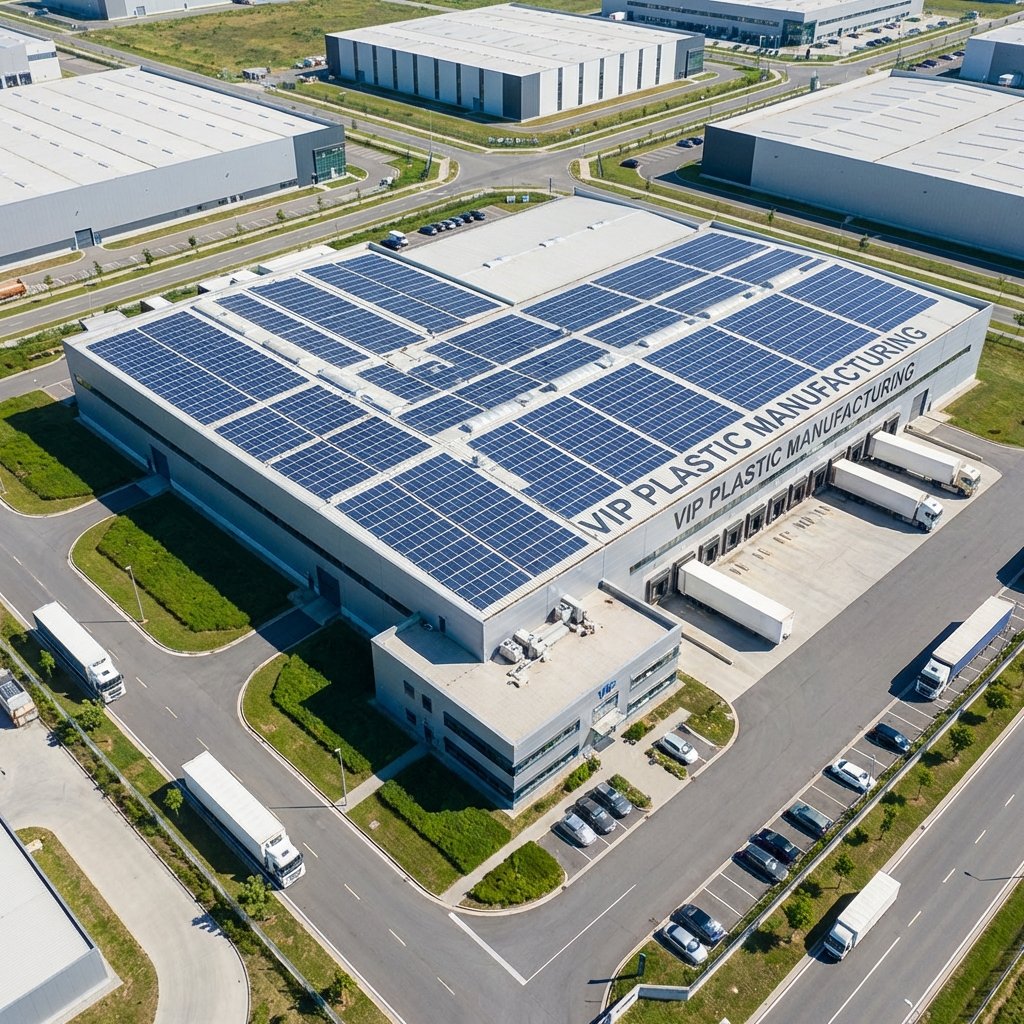 200 kW on-grid solar installation at VIP Plastic