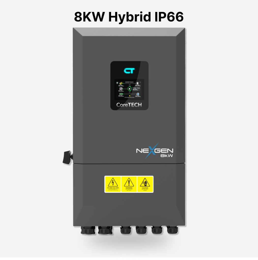 [FAA-HYB-011] CoreTech NextGen 8KW Single Phase Hybrid Solar Inverter