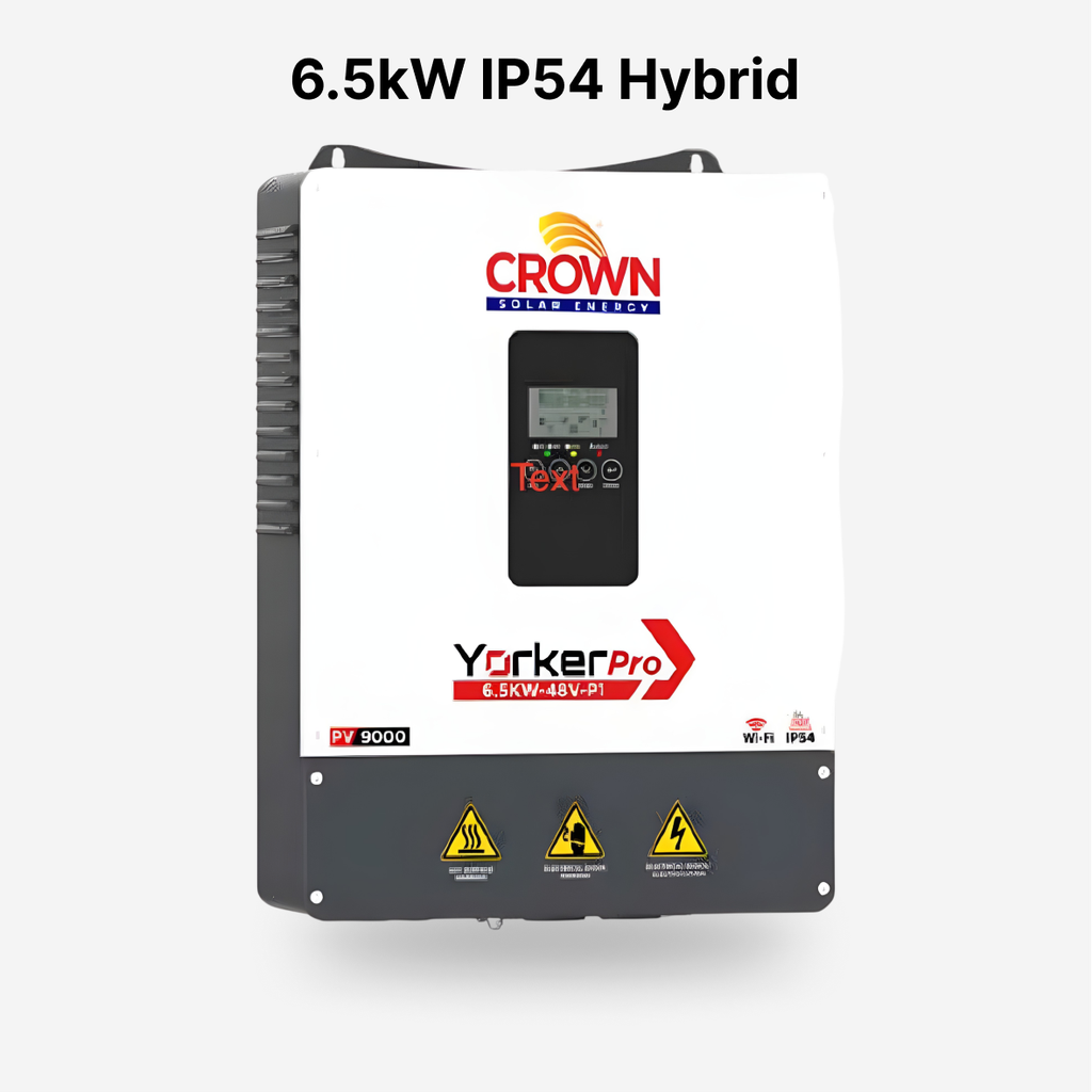 [FAA-HYB-025] Crown Yorker Pro 6.5kW Pure Shine Wave Solar Inverter
