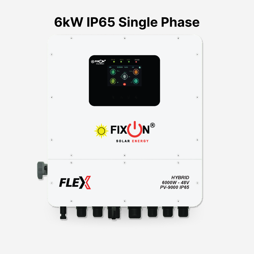 [FAA-HYB-043] Fixon Flex 6kW PV-9000 Single Phase Hybrid Solar Inverter