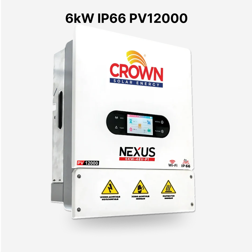 [FAA-HYB-064] Crown Nexus 6kW PV12,000 Single Phase Hybrid Solar Inverter