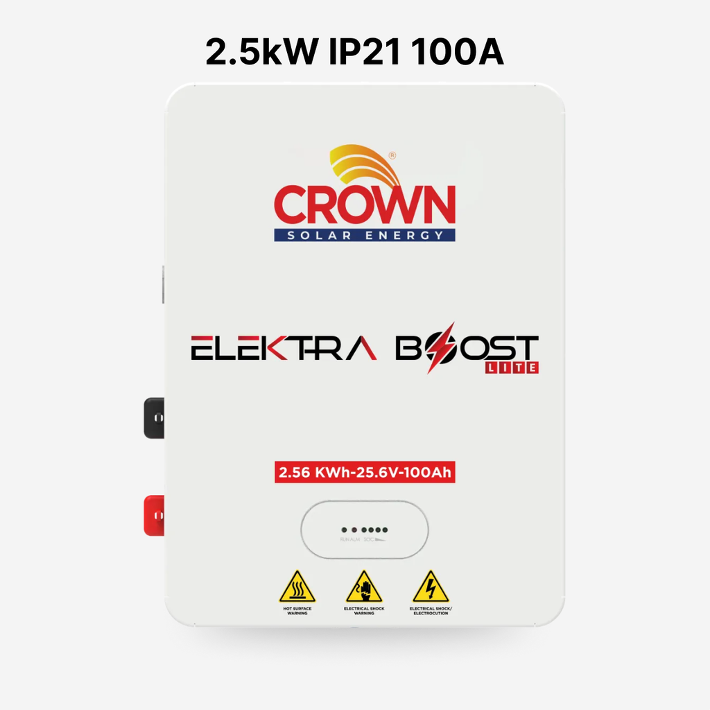 [FAA-BAT-033] Crown Elektra Boost lite 2.5kW 100A Lithium Battery